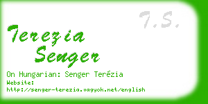 terezia senger business card